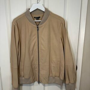 Vince Beige leather  Jacket